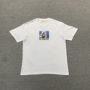 Supreme Kurt Cobain Nirvana Band Character T-Shirt In White